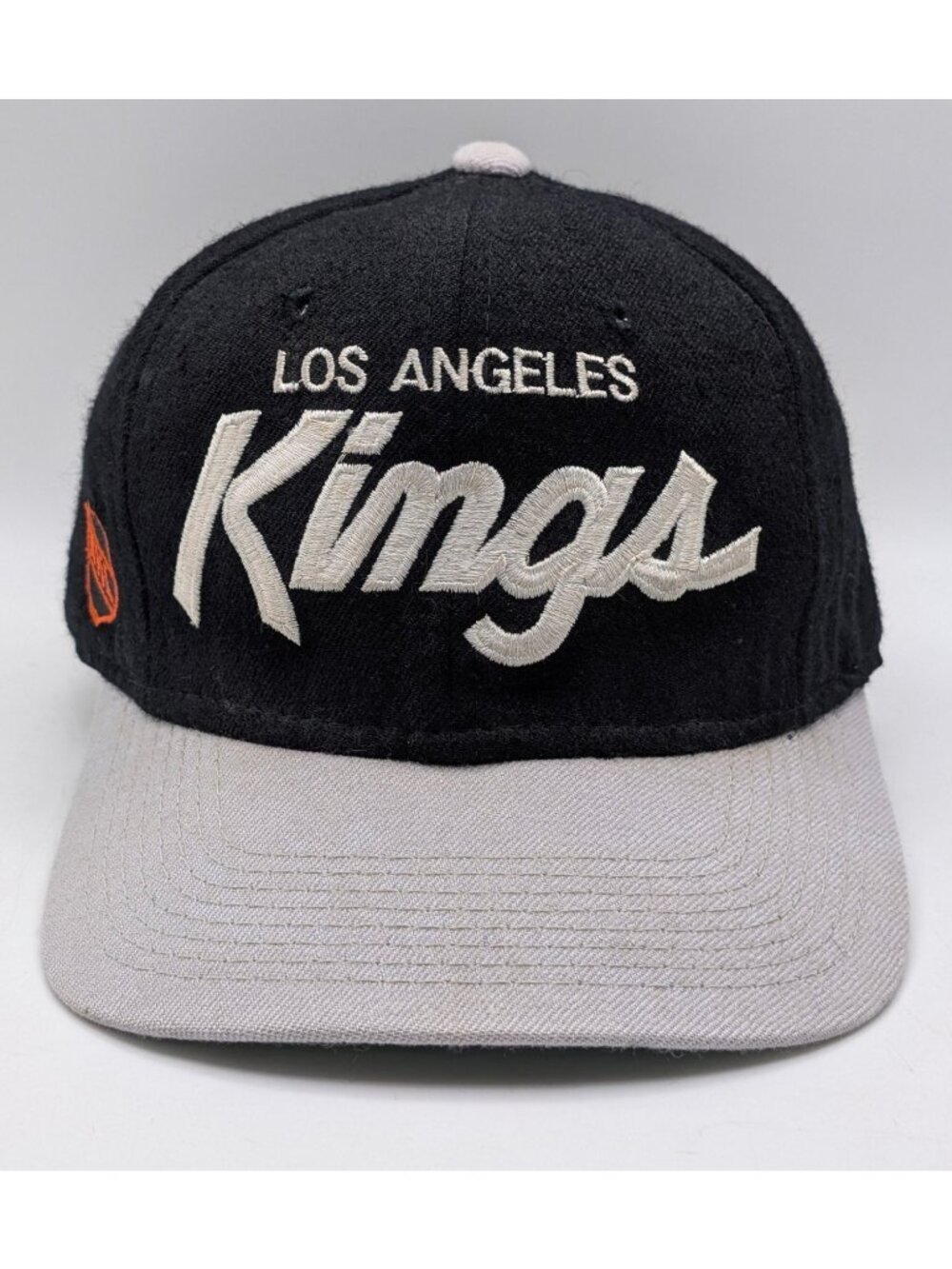 Vintage Los Angeles Kings Fitted Script Wool Hat 90s NHL Ice Hockey Size 6 5/8 - Picture 2 of 9